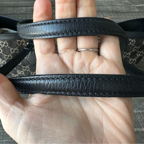 Gucci Black Denim GG Ophidia Tote - Picture 10 of 12